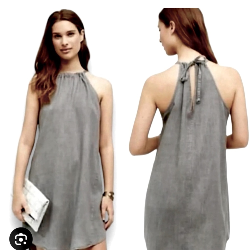 Anthropologie Cloth & Stone Tie-Back Mini Dress Size Small
